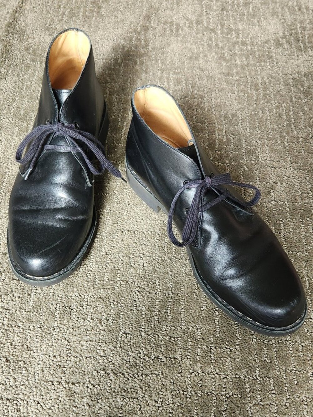 PARABOOT FOR SOFIE D'HOORE Black Leather Lace-up Ankle Boots Booties Size 8.5 - Picture 2 of 13
